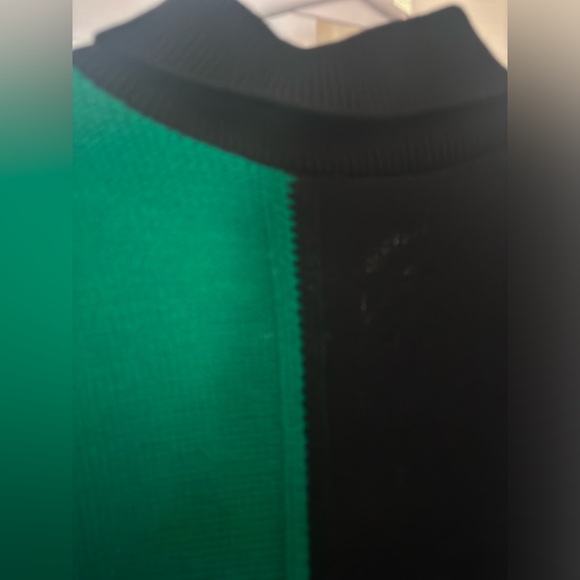 Green & Black Turtleneck Knit Sweater - Picture 3 of 3